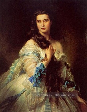 Franz Xaver Winterhalter œuvres - Mme RimskyKorsakov portrait royauté Franz Xaver Winterhalter